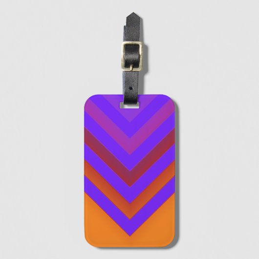 Sunset Chevron Bagagelabel (Voorkant (verticaal))