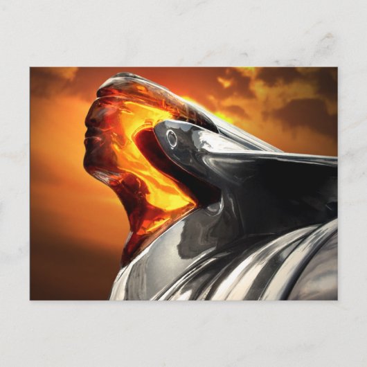 Sunset Chief Pontiac Chieftain Classic Car Briefkaart (Voorkant)