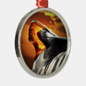 Sunset Chief Pontiac Chieftain Classic Car Metalen Ornament (Rechts)