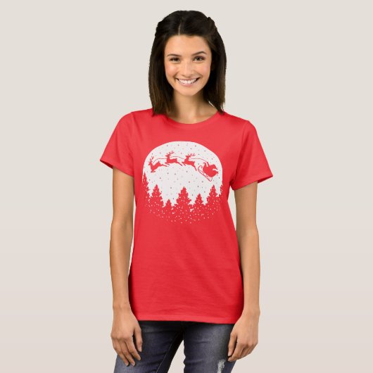 Sunset Christmas T-shirt (Voorkant volledig)