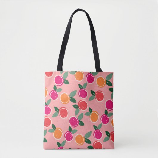 Sunset Citrus Symphony Tote Bag (Voorkant)