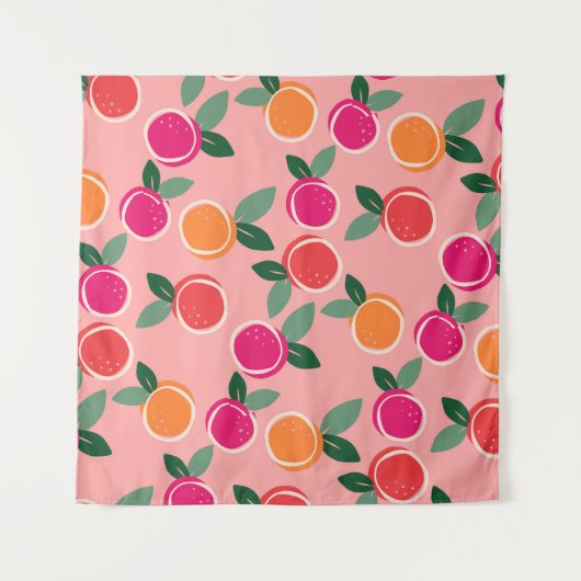 Sunset Citrus Symphony Wandkleed (Voorkant)