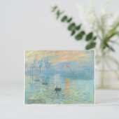 Sunset - Claude Monet Briefkaart (Staand voorkant)