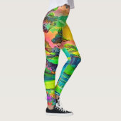 Sunset Cliff Paradise Art Leggings (Rechts)