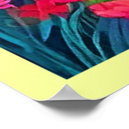 Sunset Cliff Paradise Art Poster (Hoek)