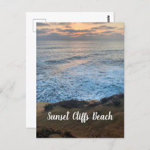 Sunset Cliffs Beach Briefkaart