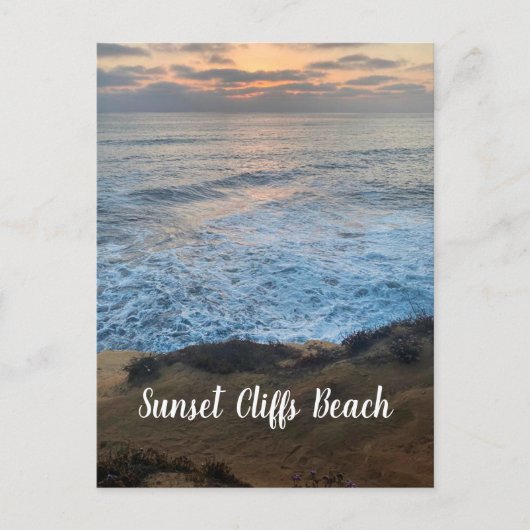 Sunset Cliffs Beach Briefkaart (Voorkant)