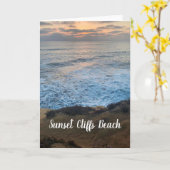 Sunset Cliffs Beach Kaart (Gele Bloem)
