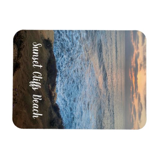 Sunset Cliffs Beach Magneet (Horizontaal)