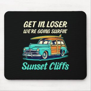 Sunset Cliffs Californië Surf Meisje Vrouwen Manne Muismat