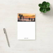 Sunset Cliffs Palm Trees Paars Sinaasappel Post-it® Notes (Kantoor)