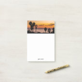 Sunset Cliffs Palm Trees Paars Sinaasappel Post-it® Notes (Op bureau)