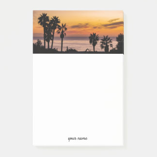 Sunset Cliffs Palm Trees Paars Sinaasappel Post-it® Notes
