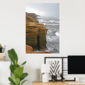 Sunset Cliffs ~ Point Loma Poster (Thuiskantoor)