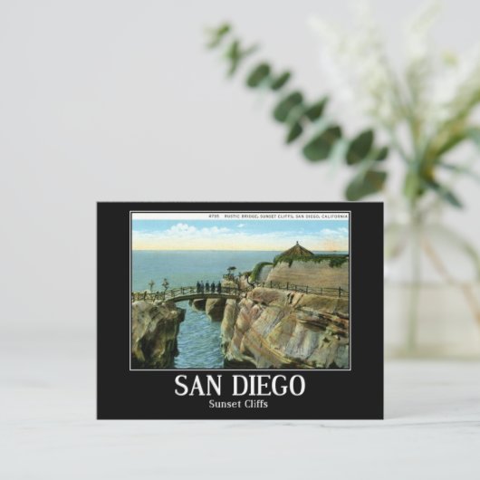Sunset Cliffs, San Diego CA,  Briefkaart (Staand voorkant)