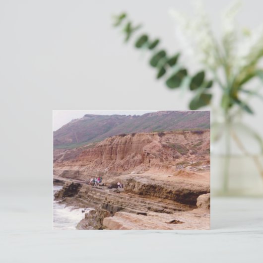 Sunset Cliffs San Diego California Briefkaart (Staand voorkant)