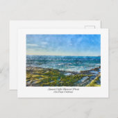 Sunset Cliffs San Diego, Californië Waterverf Briefkaart (Voorkant / Achterkant)