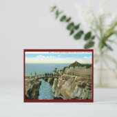 Sunset Cliffs, San Diego, Californische Vintage Briefkaart (Staand voorkant)