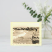 Sunset Cliffs, San Diego, Californische Vintage Briefkaart (Staand voorkant)