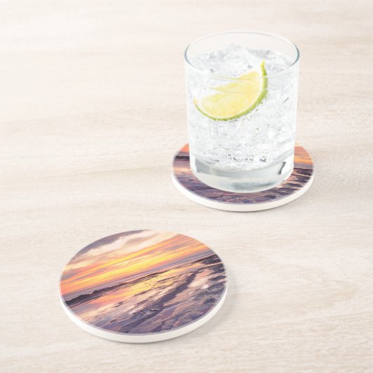 Sunset Cliffs tide pools Zandsteen Onderzetter (Zijkant)