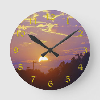 Sunset Clock (medium) Ronde Klok