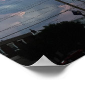 Sunset Cloud Formations Foto Poster (Hoek)