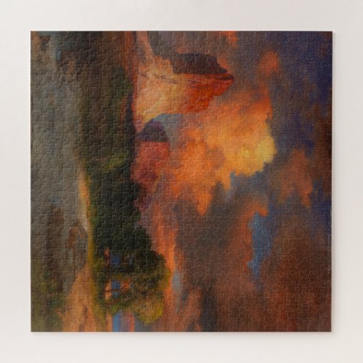 Sunset Cloud Green River Wyoming beroemd gemaakt d Legpuzzel (Horizontaal)