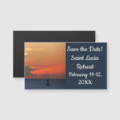 Sunset Clouds and Sailboat Seascape (Voorkant / Achterkant)