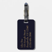 Sunset Clouds and Sailboat Seascape Bagagelabel (Achterkant verticaal)