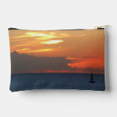 Sunset Clouds and Sailboat Seascape Etui (Achterkant)