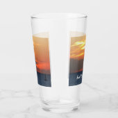 Sunset Clouds and Sailboat Seascape Glas (Rechts)