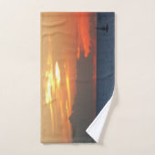Sunset Clouds and Sailboat Seascape Handdoek (Handdoek)