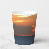 Sunset Clouds and Sailboat Seascape Papieren Bekers (Links)