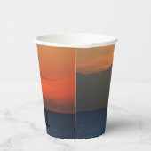 Sunset Clouds and Sailboat Seascape Papieren Bekers (Rechts)