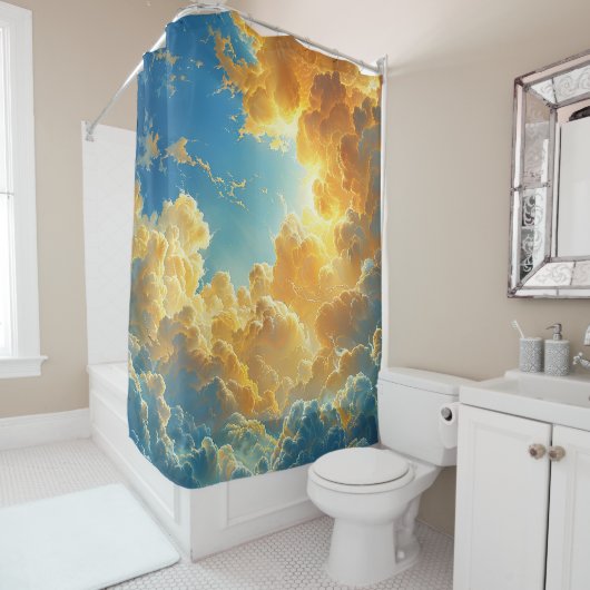 Sunset Clouds Douchegordijn (In situ)