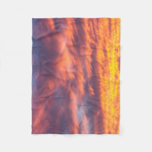 Sunset Clouds Fleece Blanket Deken (Voorkant)
