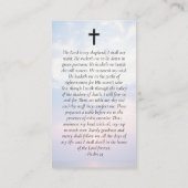 Sunset Clouds Heaven Memorial Prayer Kaart Contactkaartje (Achterkant)