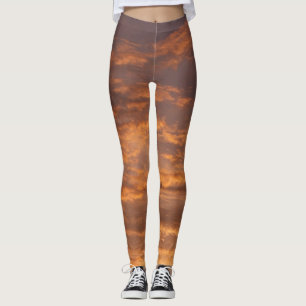 Sunset Clouds I Colorful Sky Photography Leggings