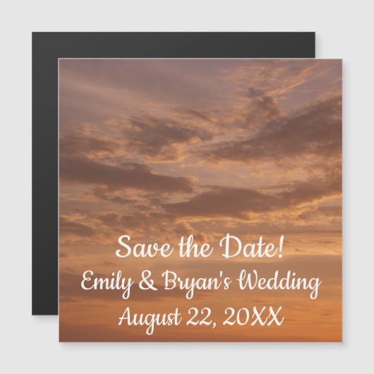 Sunset Clouds II Pastel Abstracte Natuur (Voorkant / Achterkant)