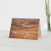 Sunset Clouds II Pastel Abstracte Natuur Bedankkaart (Voorkant)