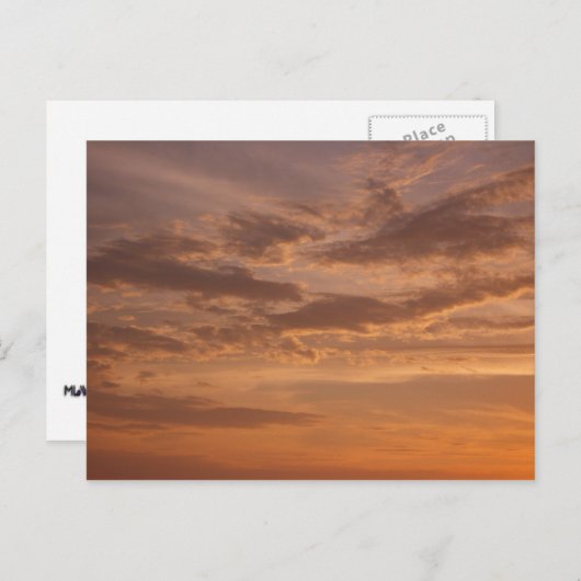 Sunset Clouds II Pastel Abstracte Natuur Briefkaart (Voorkant / Achterkant)