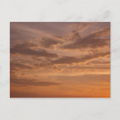 Sunset Clouds II Pastel Abstracte Natuur Briefkaart (Voorkant)