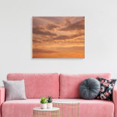 Sunset Clouds II Pastel Abstracte Natuur Canvas Afdruk (Insitu (Woonkamer))