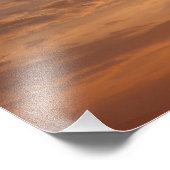 Sunset Clouds II Pastel Abstracte Natuur Foto Afdruk (Hoek)