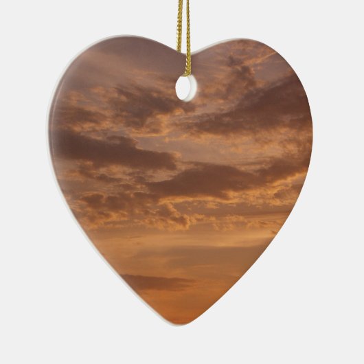 Sunset Clouds II Pastel Abstracte Natuur Keramisch Ornament (Rechts)