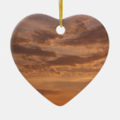 Sunset Clouds II Pastel Abstracte Natuur Keramisch Ornament (Voorkant)