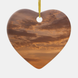 Sunset Clouds II Pastel Abstracte Natuur Keramisch Ornament