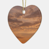 Sunset Clouds II Pastel Abstracte Natuur Keramisch Ornament (Links)
