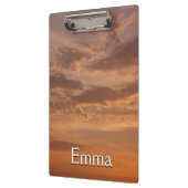 Sunset Clouds II Pastel Abstracte Natuur Klembord (Links)