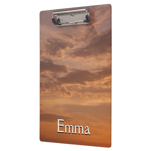 Sunset Clouds II Pastel Abstracte Natuur Klembord (Links)